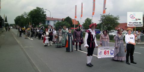 Festzug zum Abschluss des 58. Hessentags in der Hansestadt Korbach