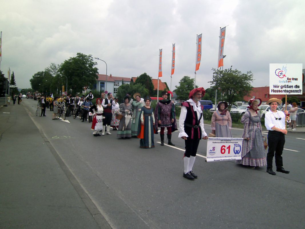 Festzug zum Abschluss des 58. Hessentags in der Hansestadt Korbach